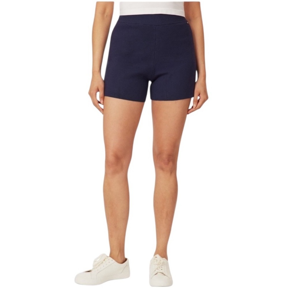 Scotch & Soda Maritime Blue Knit Textured Pull On Shorts Size Large